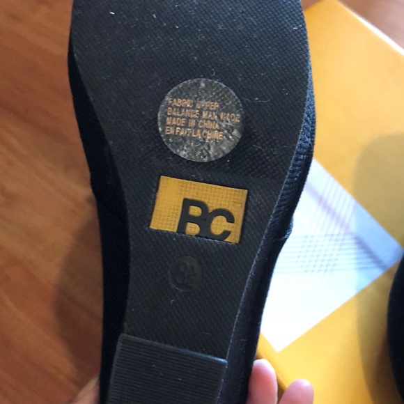 Black lace up peep toe booties - Picture 4 of 5